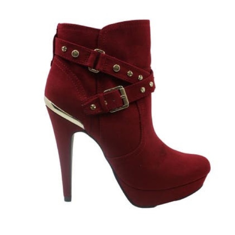 Guess Womens Deeka Fabric Almond Toe Mid-Calf